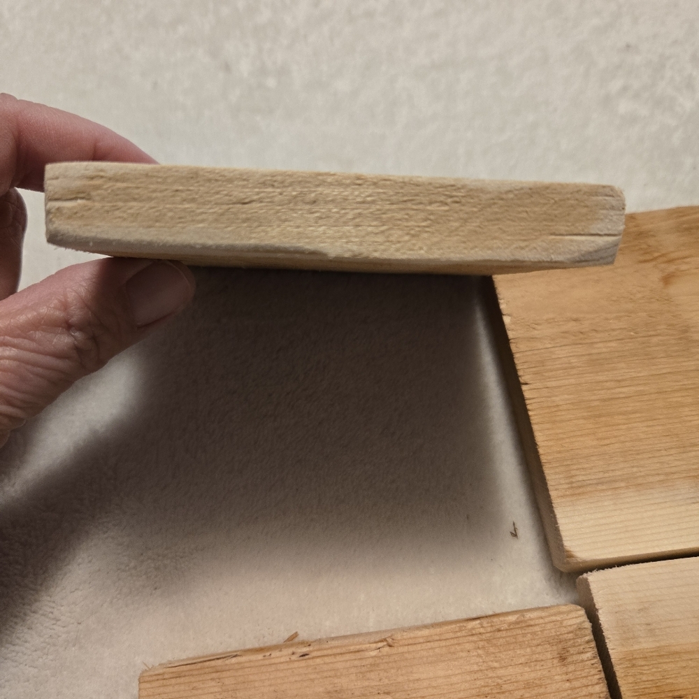 Handmade Cedar Wood Coasters Set Of Four - Picture 6 of 6